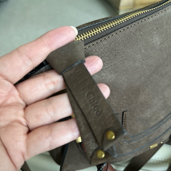 Original Chloe Brown leather Medium Marcie shoulder/crossbody bag - Picture 8 of 15